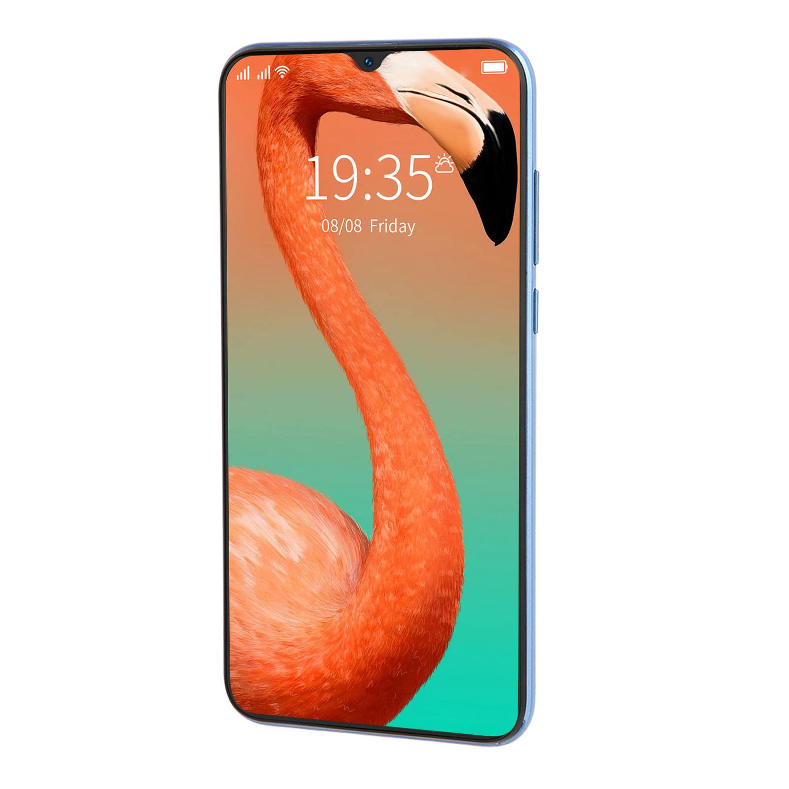 Smartfon, Procesor 1080P Niebieski 12nm 6000mAh MTK6580 Czterordzeniowy Telefon KomóRkowy 6 Cal Wymienny Ekran Telefonu (Wtyczka UE)