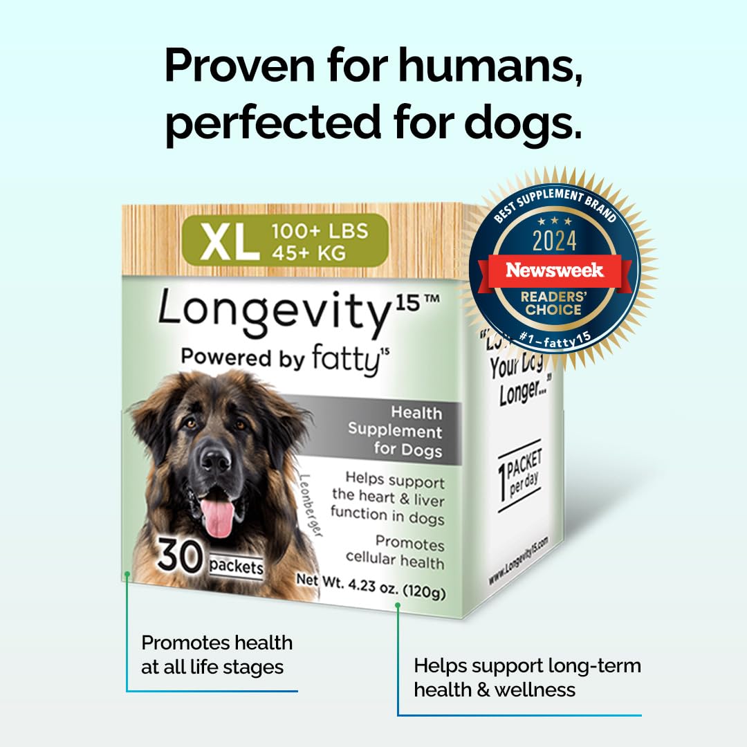 Longevity15 – C15:0 – Fatty Acid Health Supplement for Dogs – Healthy Pet Supplies – for Small Dogs, 1 Pack — Amazon image 4