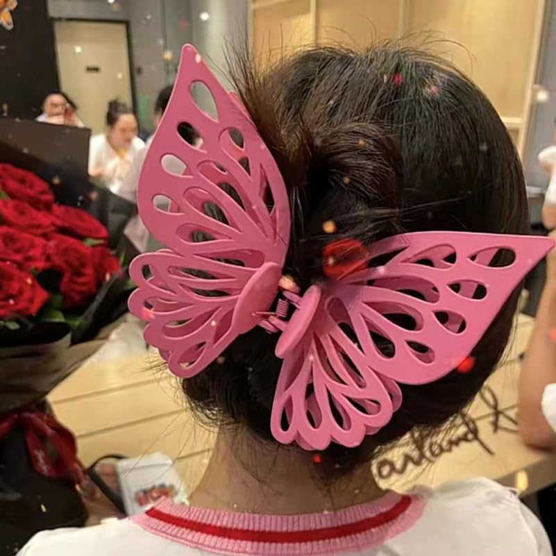 Pinces à cheveux papillon KALLORY : lot de 3 grands accessoires de coiffure - 7