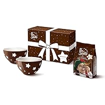Pan di Stelle Gift Box 2025, Edizione Limitata con Due Tazze Decorate con Stelle e Sacchetto di Biscotti Pan di Stelle 350g