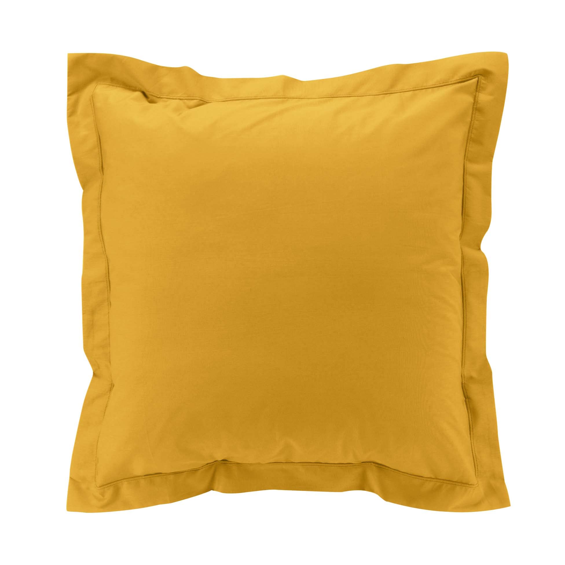 Douceur D'intérieur Curry Percaline 100% Cotton Percale Percale Cushion Cover With Raised Seam
