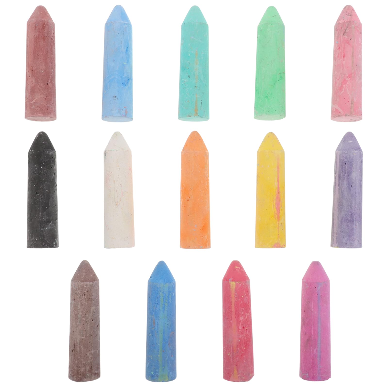 BESPORTBLE Gessetti da Marciapiede Jumbo Lavabili 20 Pezzi in Gesso | Colori Vivaci, Si Scioglie in Acqua, per Scuola e Gioco All'aperto tra Ragazzo Ragazza