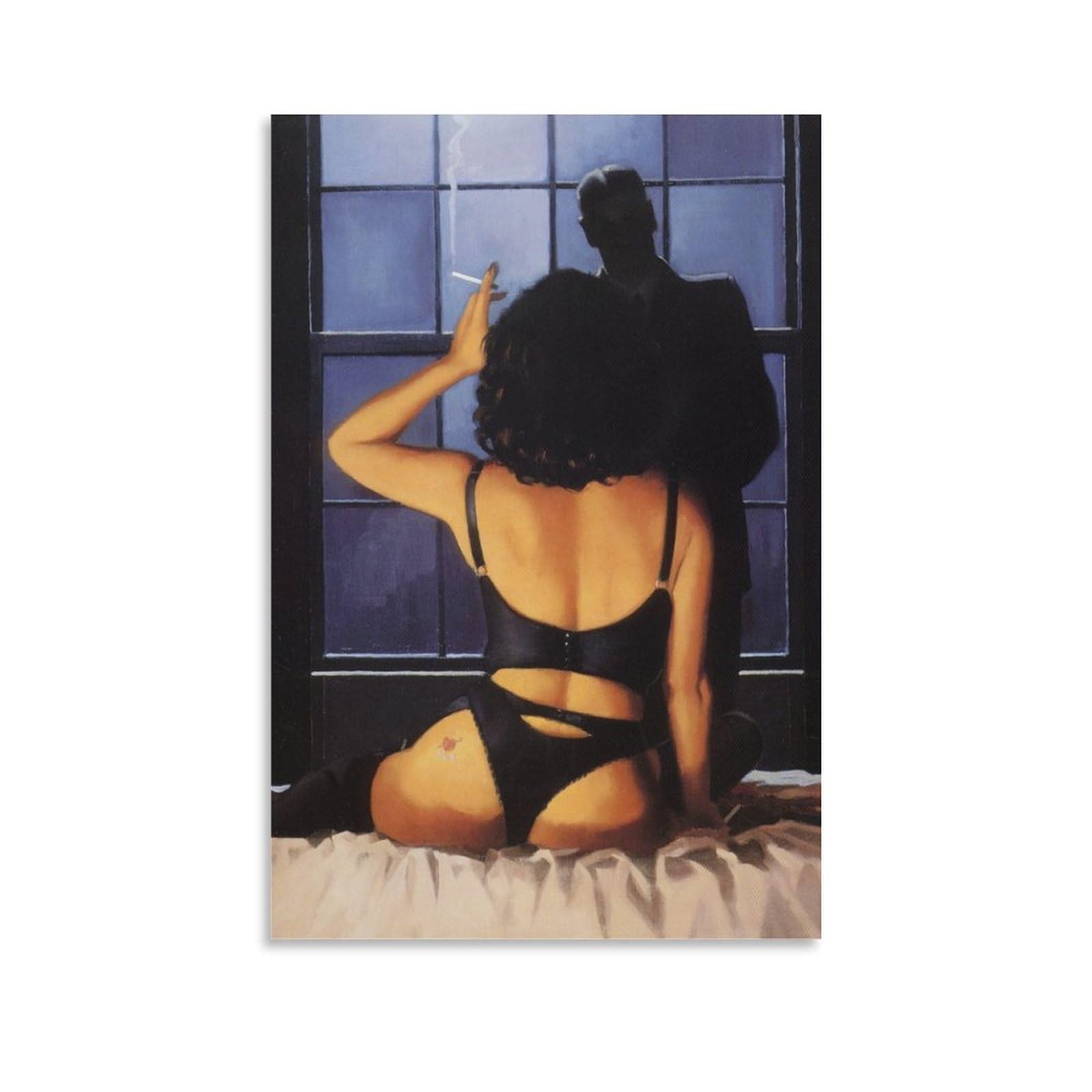 Round Midnight by jack_vettriano Wall Art Prints Poster Artworks Picture Print Poster Wall Art Painting Canvas Decor Home Posters 08x12inch(20x30cm)