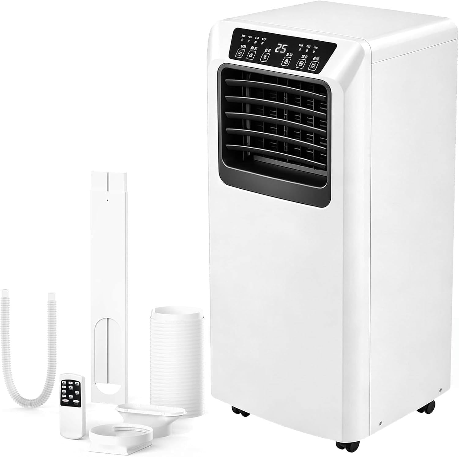 7000/9000 BTU Mobile Air Conditioner with Remote and Window Kit 9000BTU