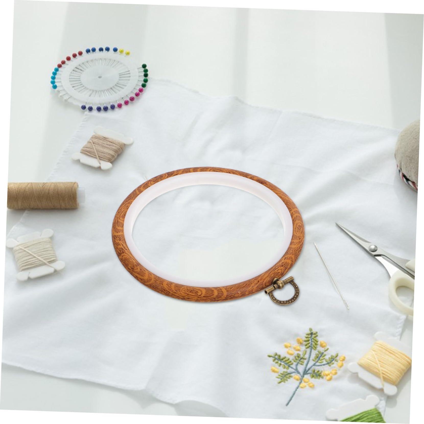 SHINEOFI Aro de Bordado Circular para Bordar, 10 Unidades, Kit DIY