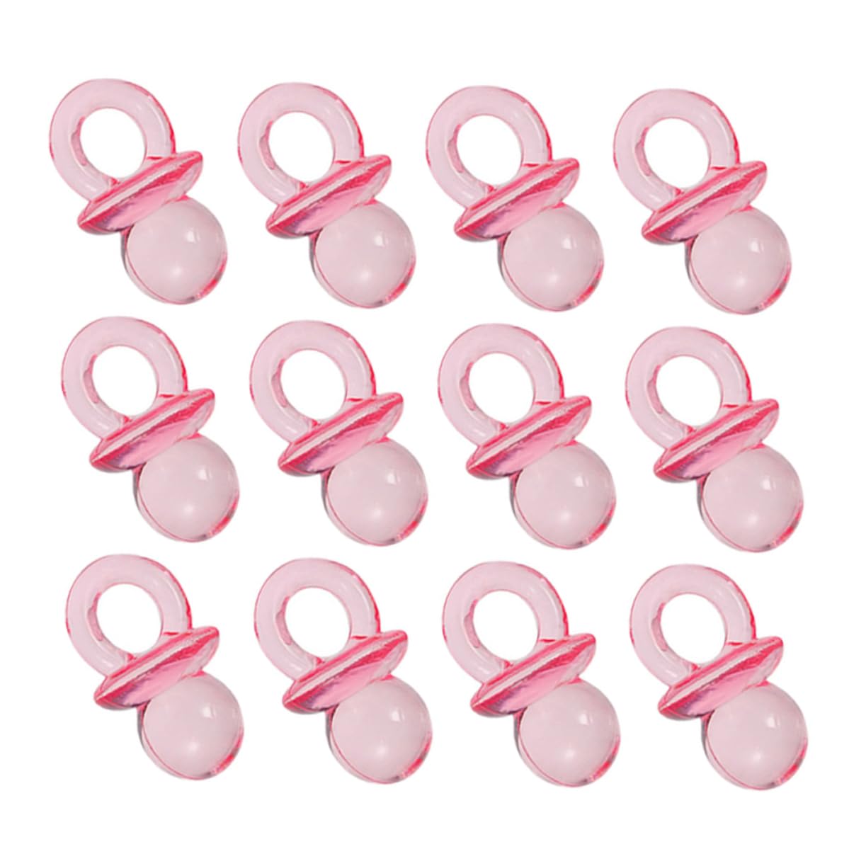 Beatifufu Gender Reveal Supplies 200pcs Mini Pacifiers Baby Shower Decor DIY Favors Table Scatter Games