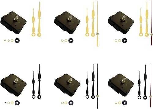 Miniatura 2 de NUEAYMS Kit de motor de reloj de pared de cuarzo, piezas de reparación de movimiento silencioso, mecanismo de movimiento de bricolaje, accesorios de