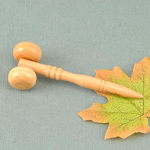 Miniatura 2 de HEALLILY Rodillos de madera portátiles masajeadores cara mano pierna cabeza cuello espalda cintura masaje rueda palos para hombres mujeres