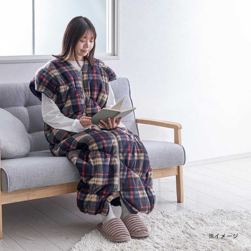 Amazon.co.jp: カインズ(CAINZ) クッション 約60× 130cm チェック 羽織