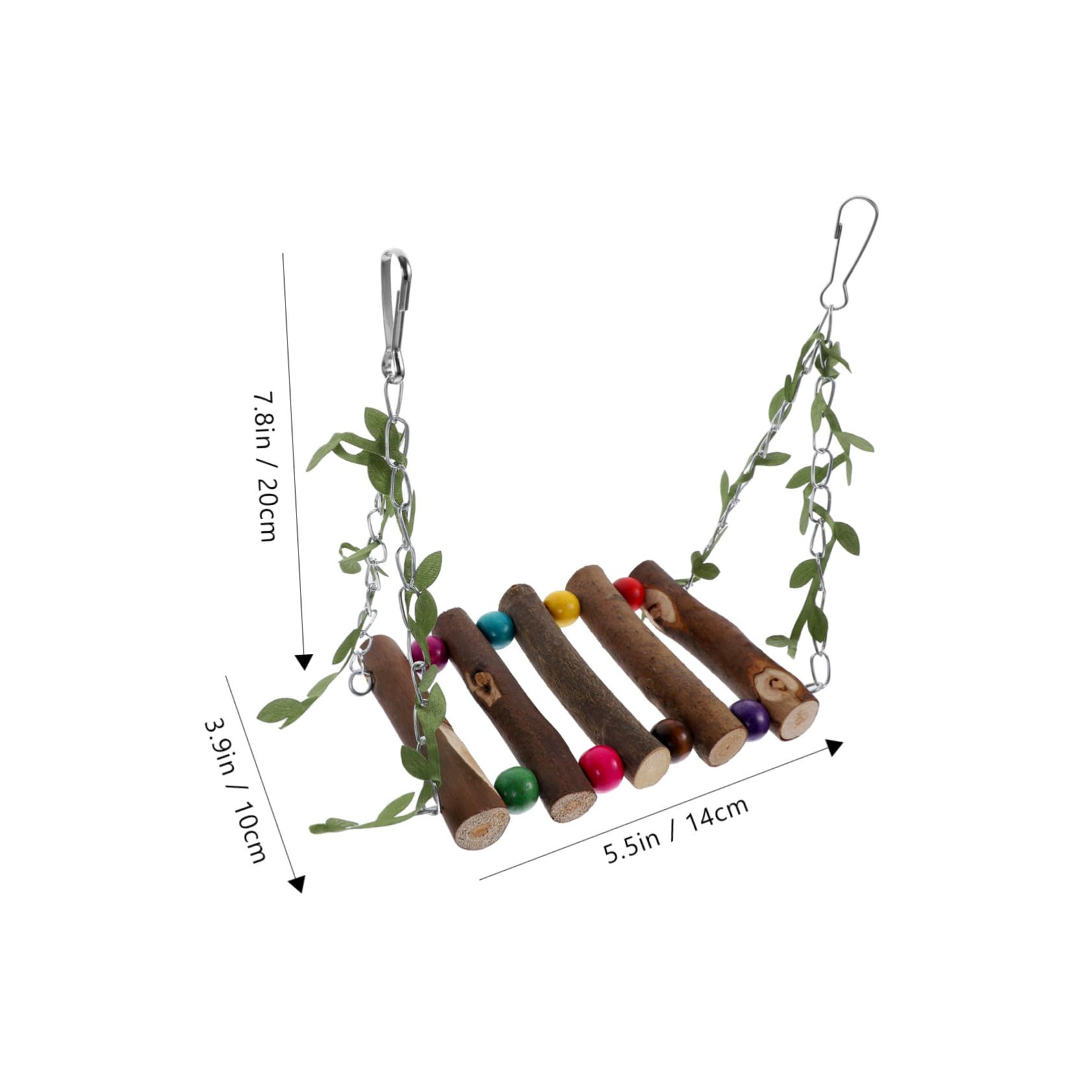 Mikikit Bird Swing for Parrots Parrot Accessories Natural Plaything for Birds Exercise and Playtime Present