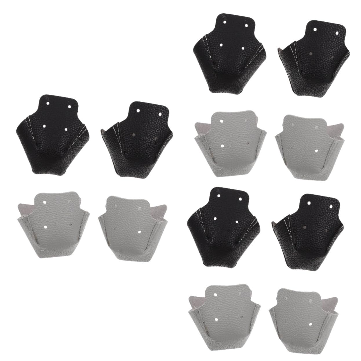 ifundom Botas De Skate Punteras para Patines Hielo Topes De Patines Guardia Patinaje Topes De Skate Puntera para Patines Protector De Zapatos Portada De Patines Cuero Negro