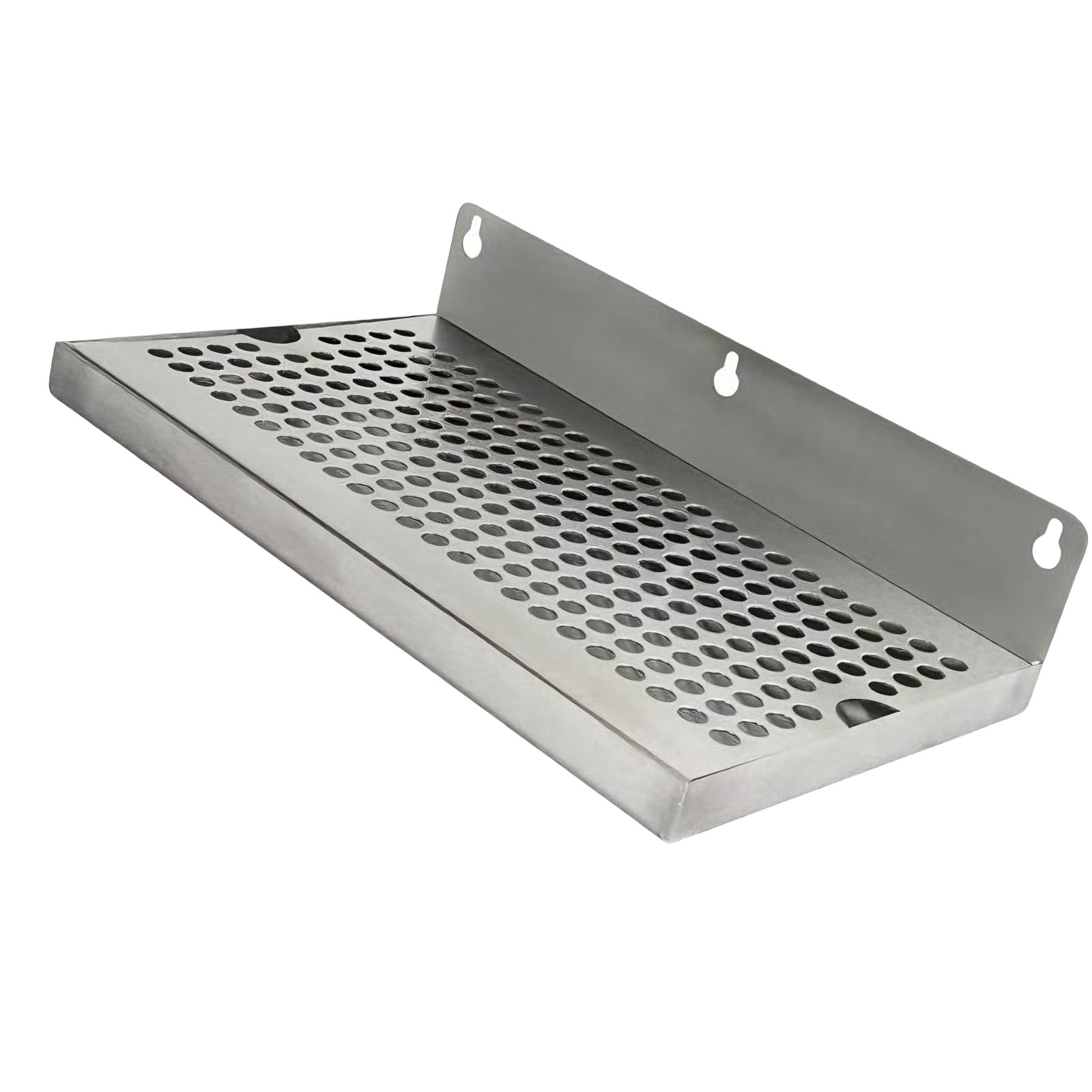 Buxuaaaa Modern Wall Mounted Nonrust Steel Draining Tray for Pubs and Kitchens with Delicate Design and Efficient Water Flows Rectangular Drip Pan