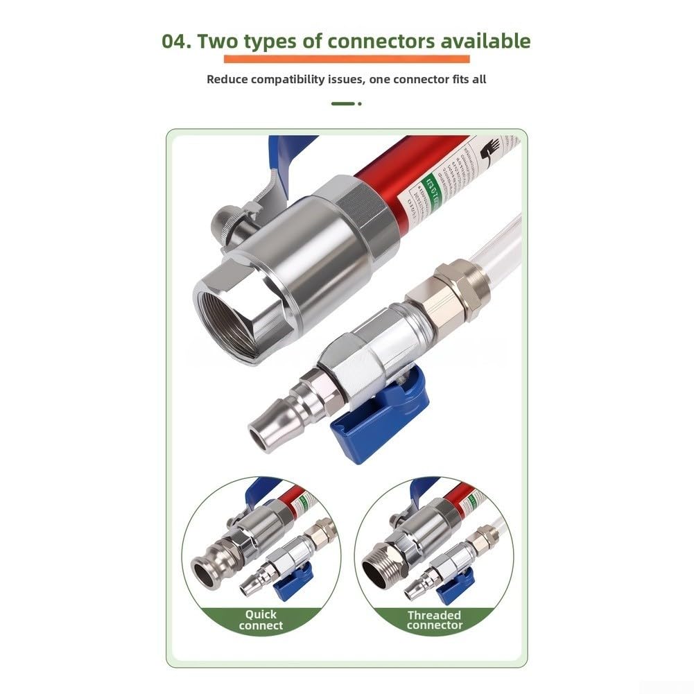 Dual Hose Spray Tool 50cm Alloy Fireproof Cement