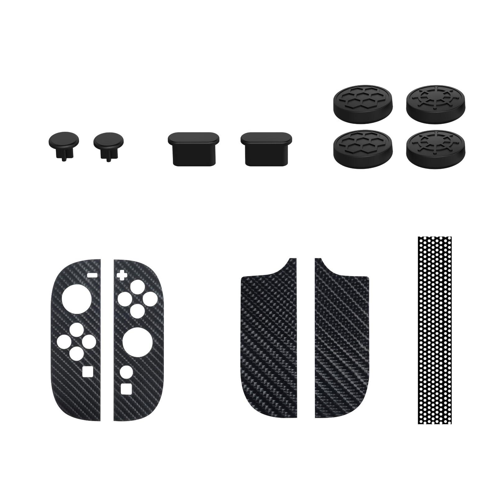 HDOYTXXM Protective Silicone Case Housing Shell Sleeve for Game Console with Nonslip Textured Grips Shockproof Antiscratch Design Thumbstick Covers