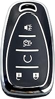 Vista 12 de Funda para Llavero Compatible con Chevy Camaro Cruze Equinox Malibu Traverse Blazer Volt Bolt Sonic Trax