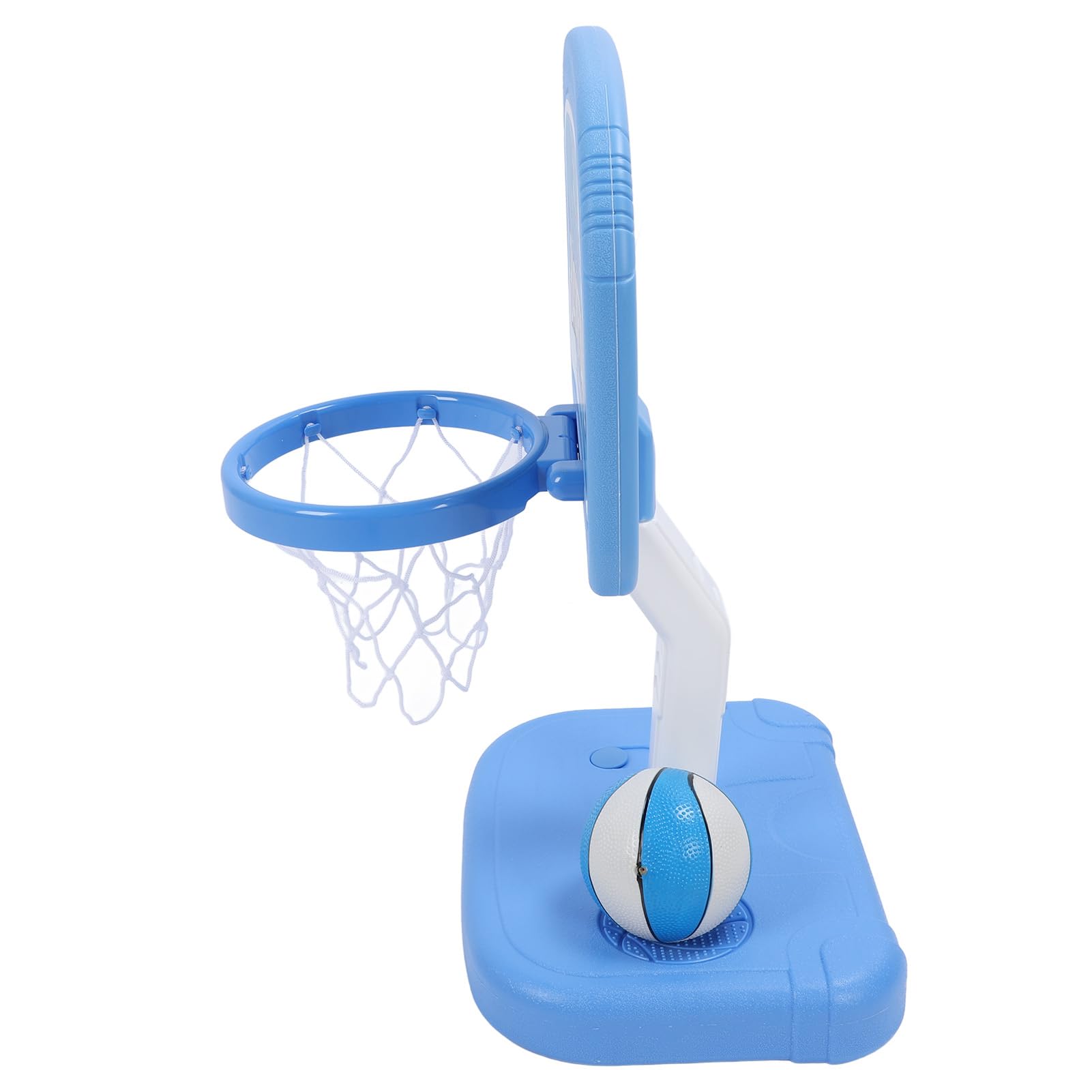 Juego de baloncesto interactivo en la piscina con canasta de baloncesto para piscina, altura ajustable para interior y exterior, incluye 2 bombas de pelota