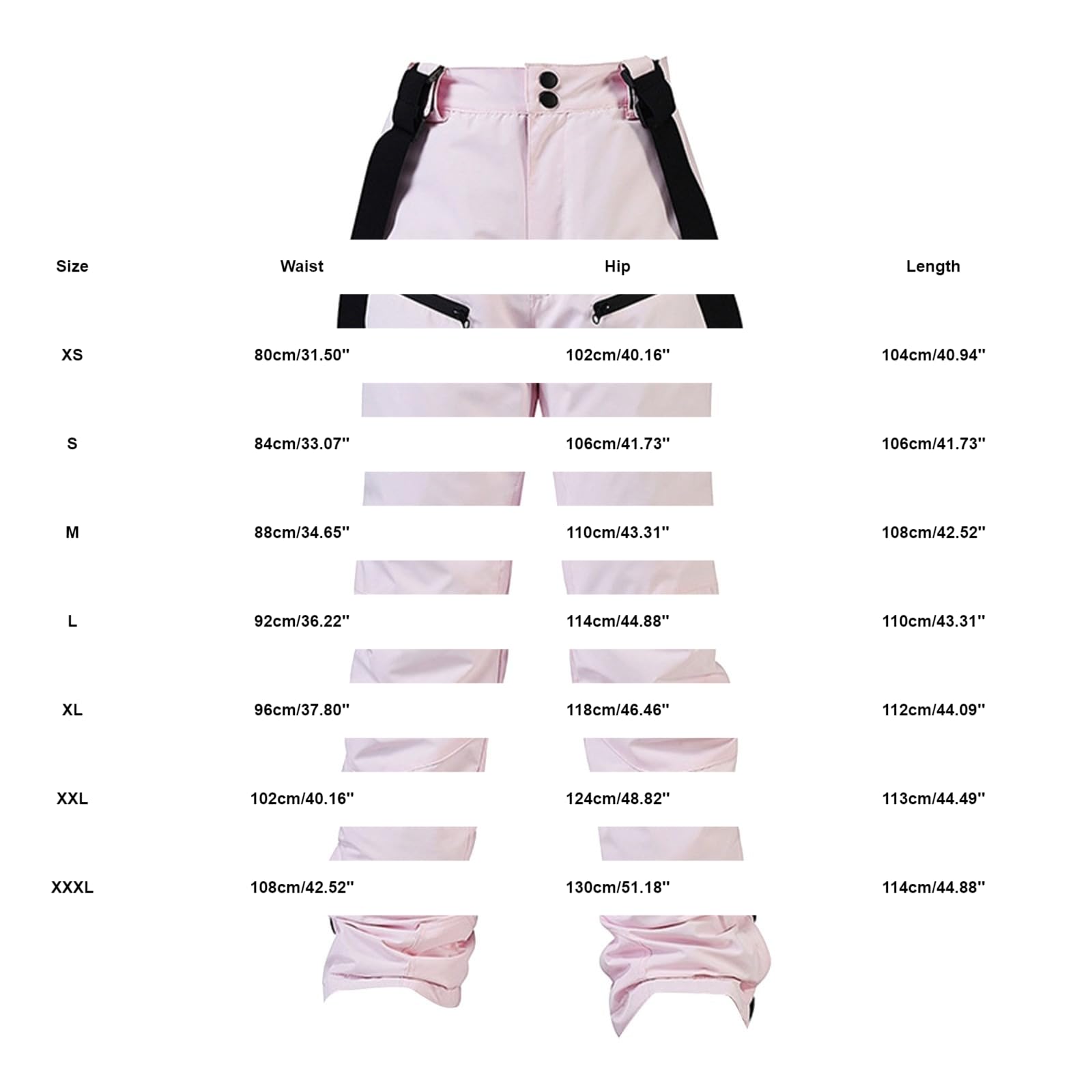 Pantalon de ski baggy pour femme, imperméable, isolé, pour l'hiver, le