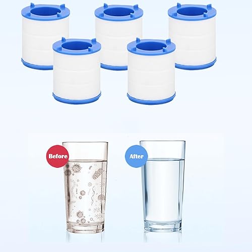 Miniatura 2 de Paquete de 10 cartuchos de repuesto para grifo de agua para fregadero, filtro de agua para fregadero, elimina metales pesados de fluoruro de cloro,