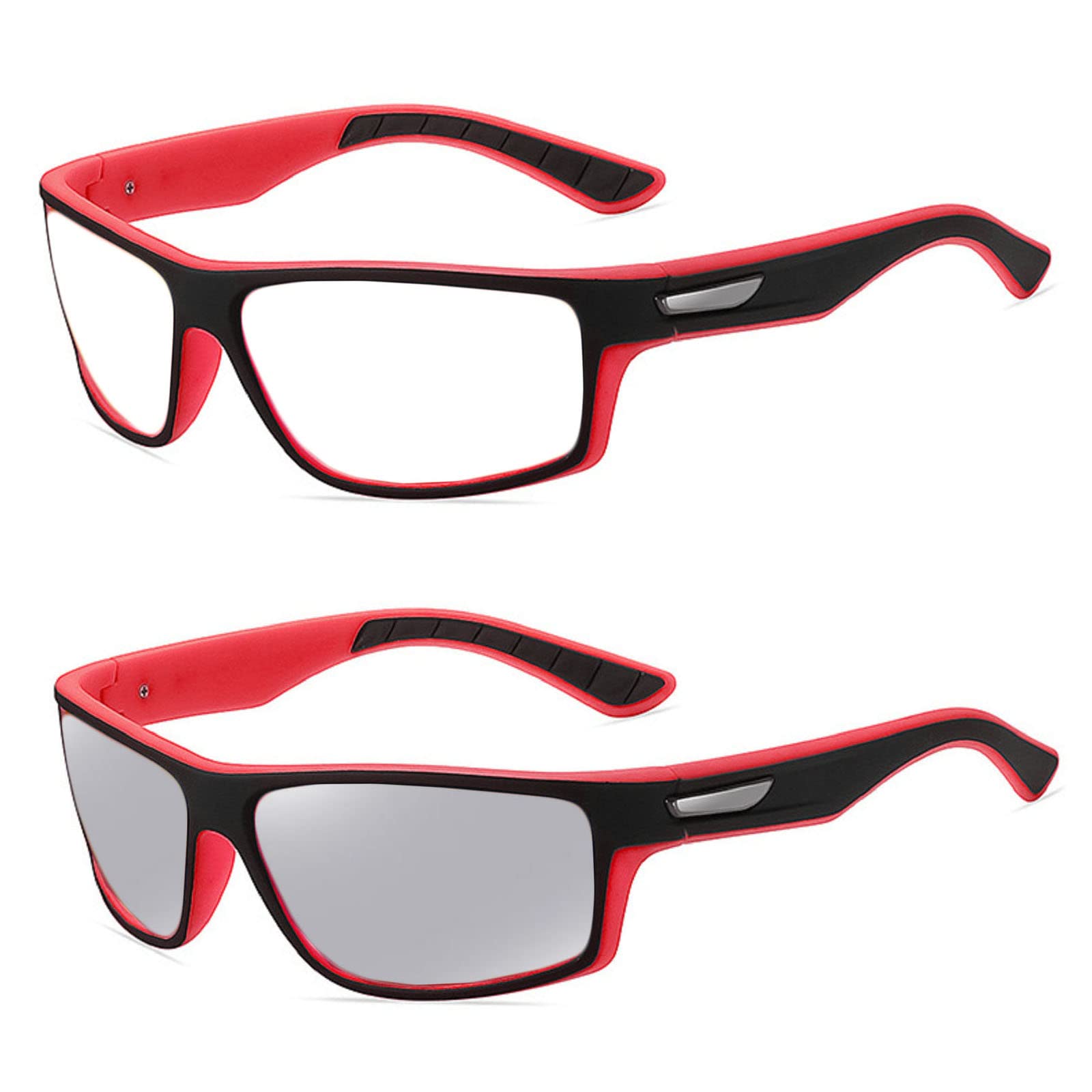 Wraparound full lens Safety Glasses with Readers photochromic Sport Magnifying Safety Reading Goggles for Men Women