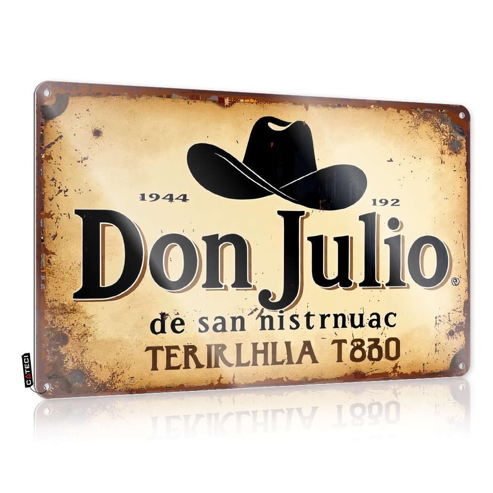 Coffee Tin Sign Don Julio Tequila, Established In 1944 Tin Sign Bar Open Metal Sign Metal Tin Signs Funny(30X40CM)