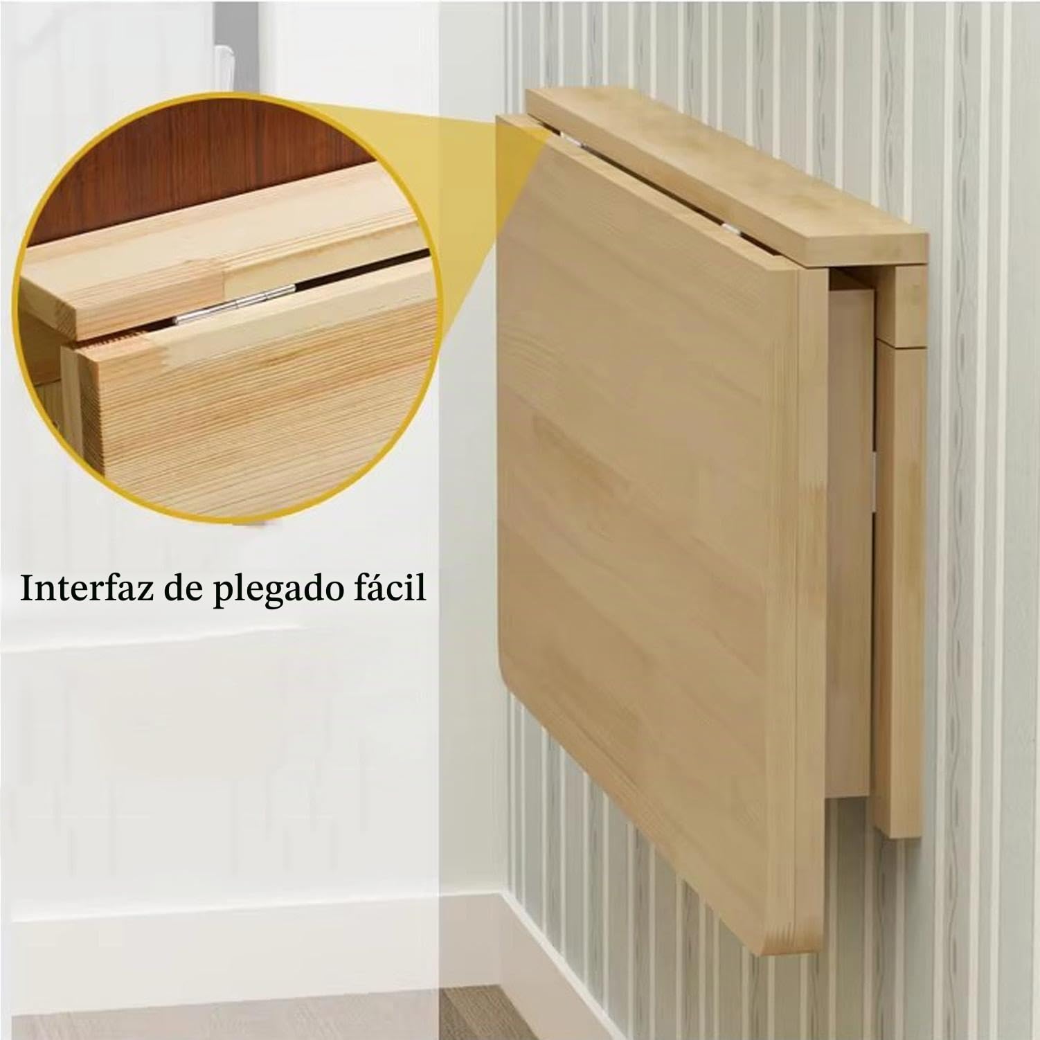 Mesas plegables de madera maciza cuelgan mesas de pared, mesas de computadora, mesas de estudio, mesas de pared, mesas plegables en las paredes de los escritorios,50 * 30cm