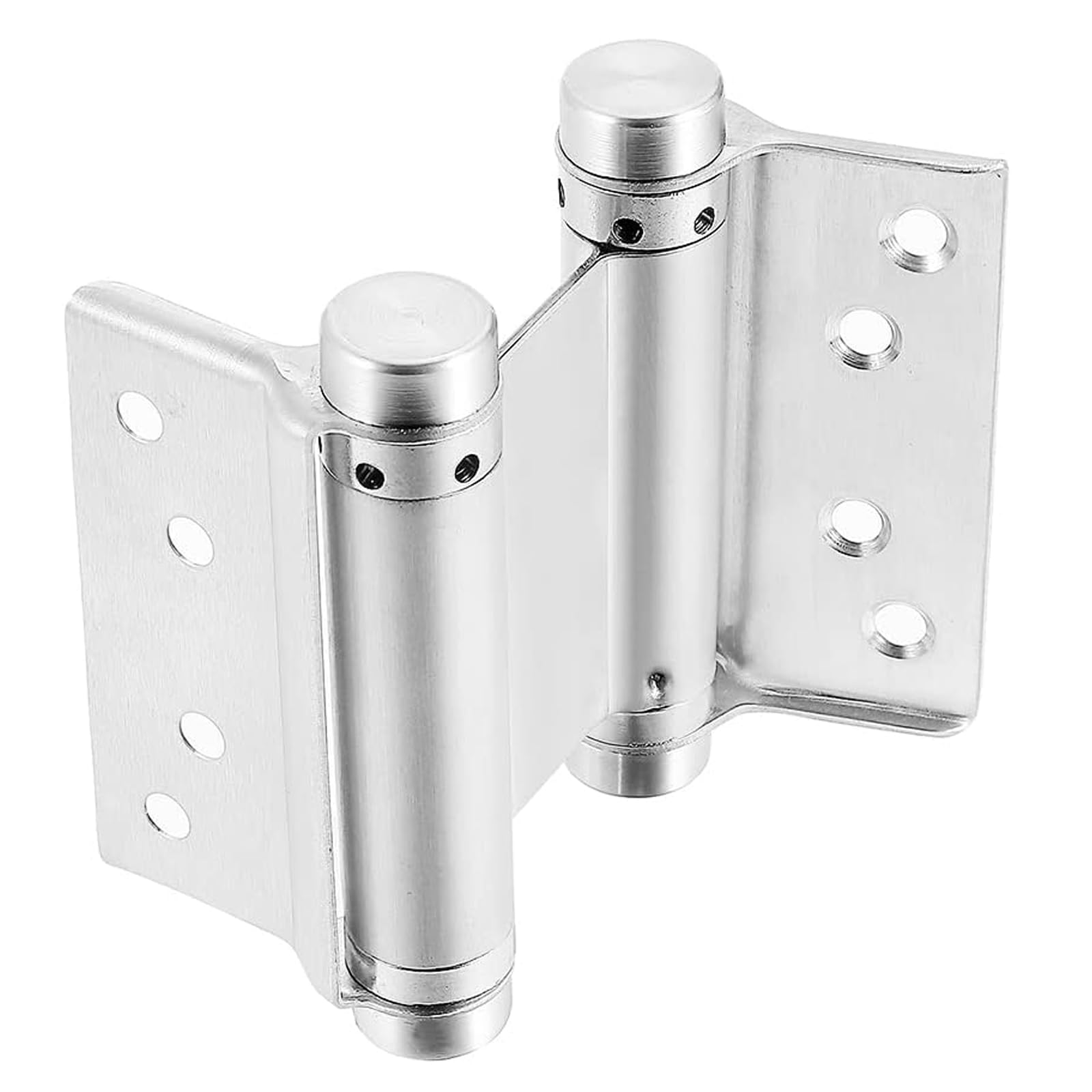 Lot de 4 Charnières À Ressort 100mm en Acier Inox À Double Action, pour Saloon Café Bar Pub Comptoir Porte Placard(Argent)