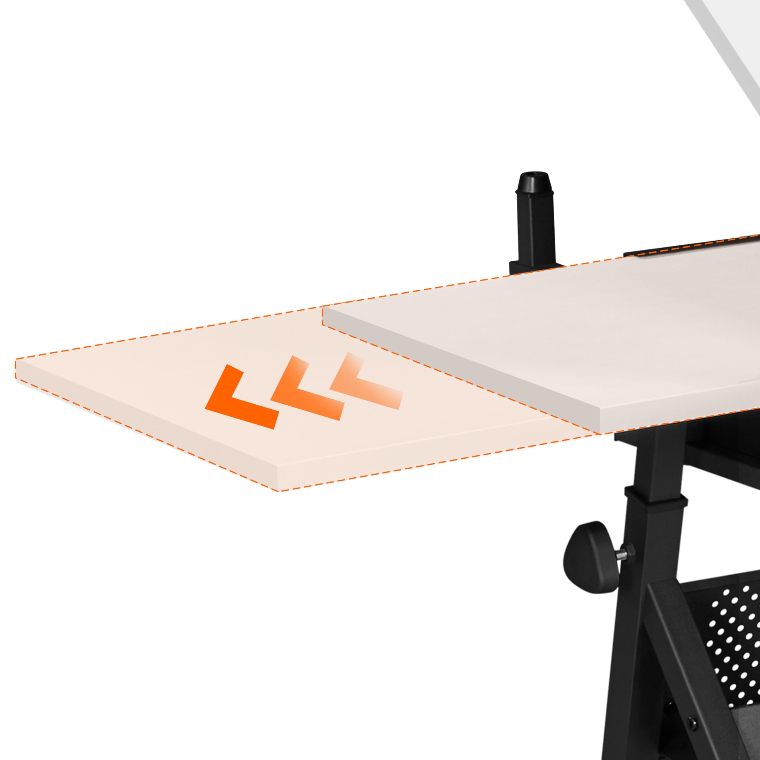 Yaheetech Table à Dessin Inclinable Hauteur Réglable avec Tabouret et 2 Tiroirs Compartiments à Crayons Bureau pour Dessinateur Peintre Ingénieur Artiste Blanc