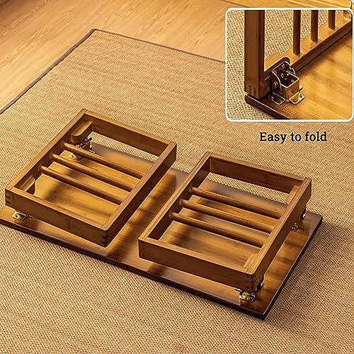 Table basse portable bambou pour repas champêtres et terrasses