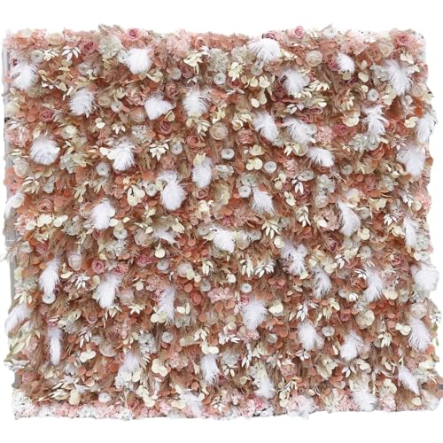 Arrangement mural de fleurs en soie artificielles pour embellir une fête de mariage
