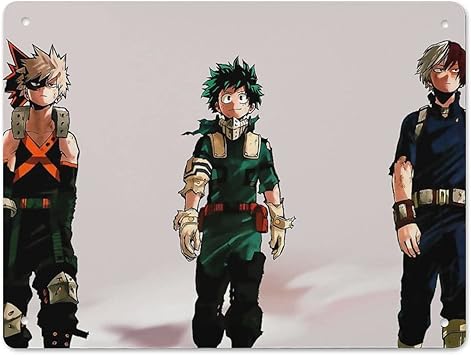 Amazon Co Jp ブリキ看板 絵画 僕のヒーローアカデミア ヒロアカ 緑谷 デク 爆豪 轟 焦凍 レトロ ポスター おしゃれ 壁キャンバス アートパネル アートワーク 家飾り 壁掛け 雰囲気 癒し 暇つぶし 高精細 インテリア モザイクアート 軽くて取り付けやすい 喫茶店 開店