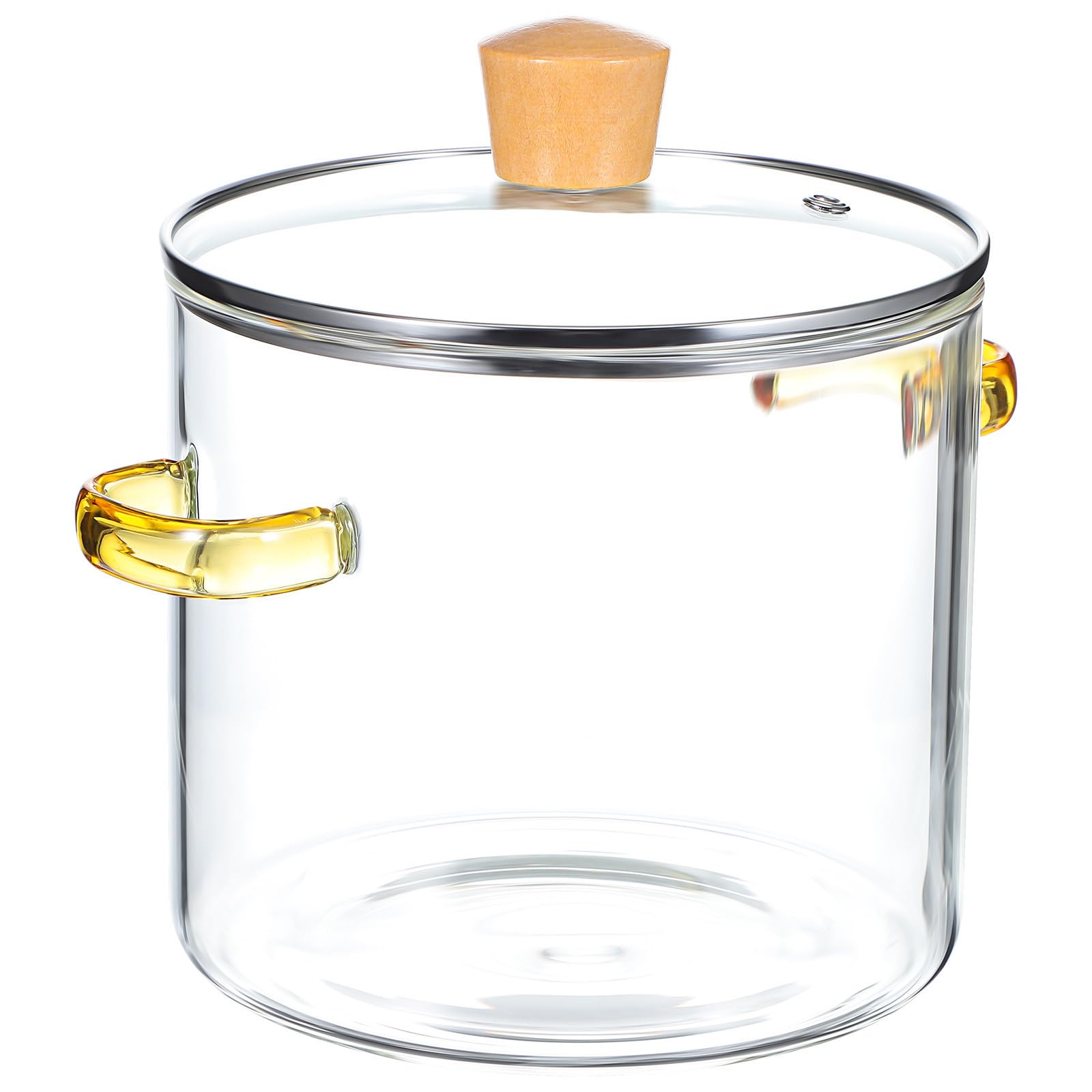 Olla de Vidrio para Estufa de 2300ml Asas de Madera