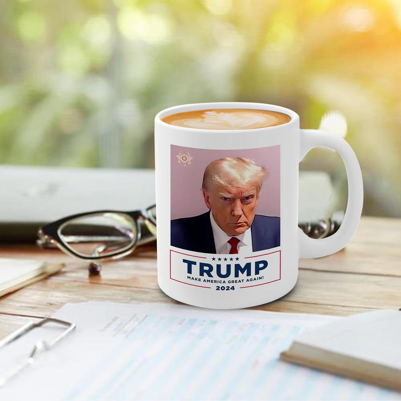 Amazon.co.jp: ドナルド・トランプマグ、350mlセラミックコーヒーマグ