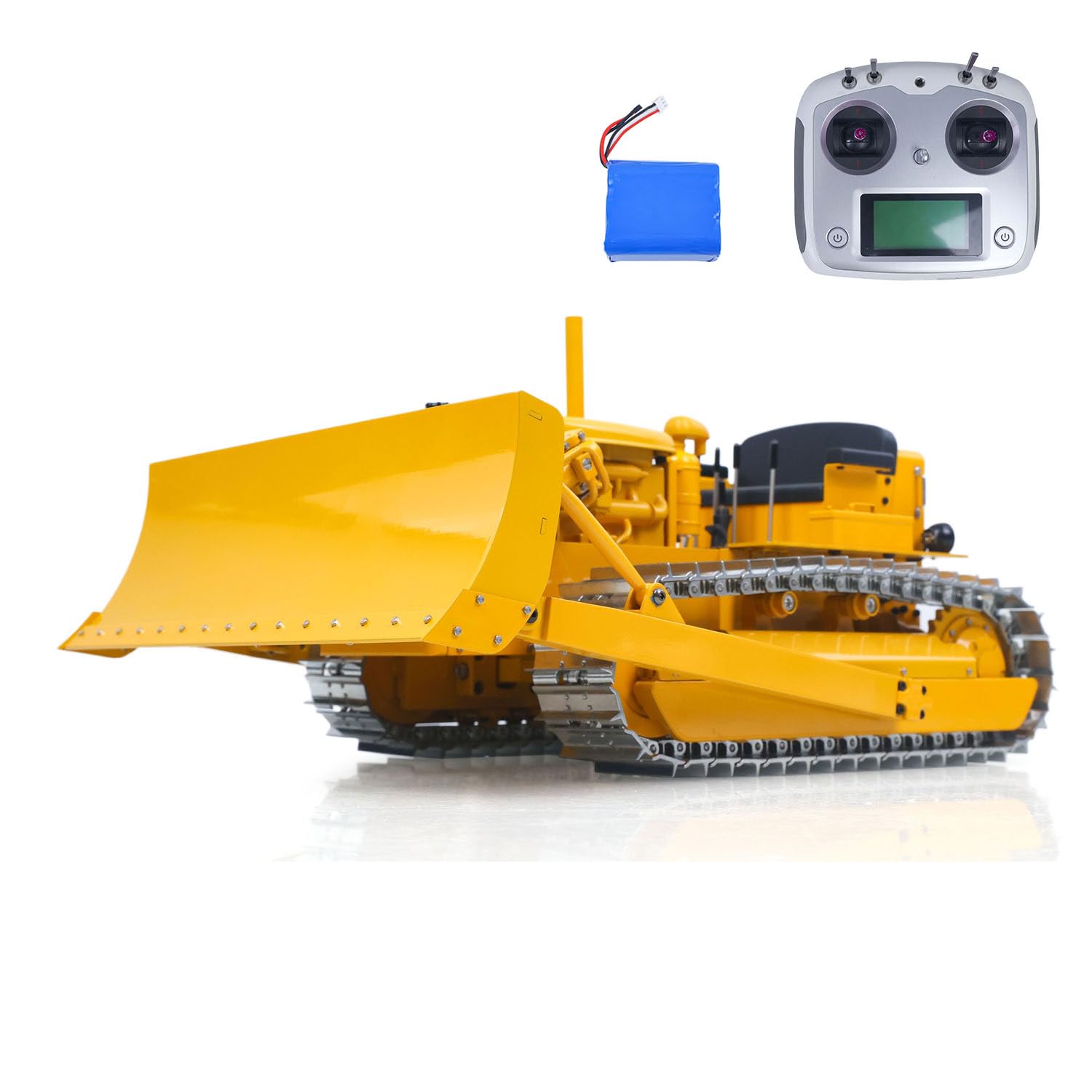 Amazon.com: wheelfun Metal 1/14 RC Hydraulic Bulldozer D7 Remote