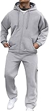 Survêtement Homme À Capuche, Jogging Ensemble Homme 2 Pièces Sweat Pull Et Pantalon Jogging, Manches Longues, Ample Et Confortable, Combinaison De Sports Pour Joggings Et Gym Élégant