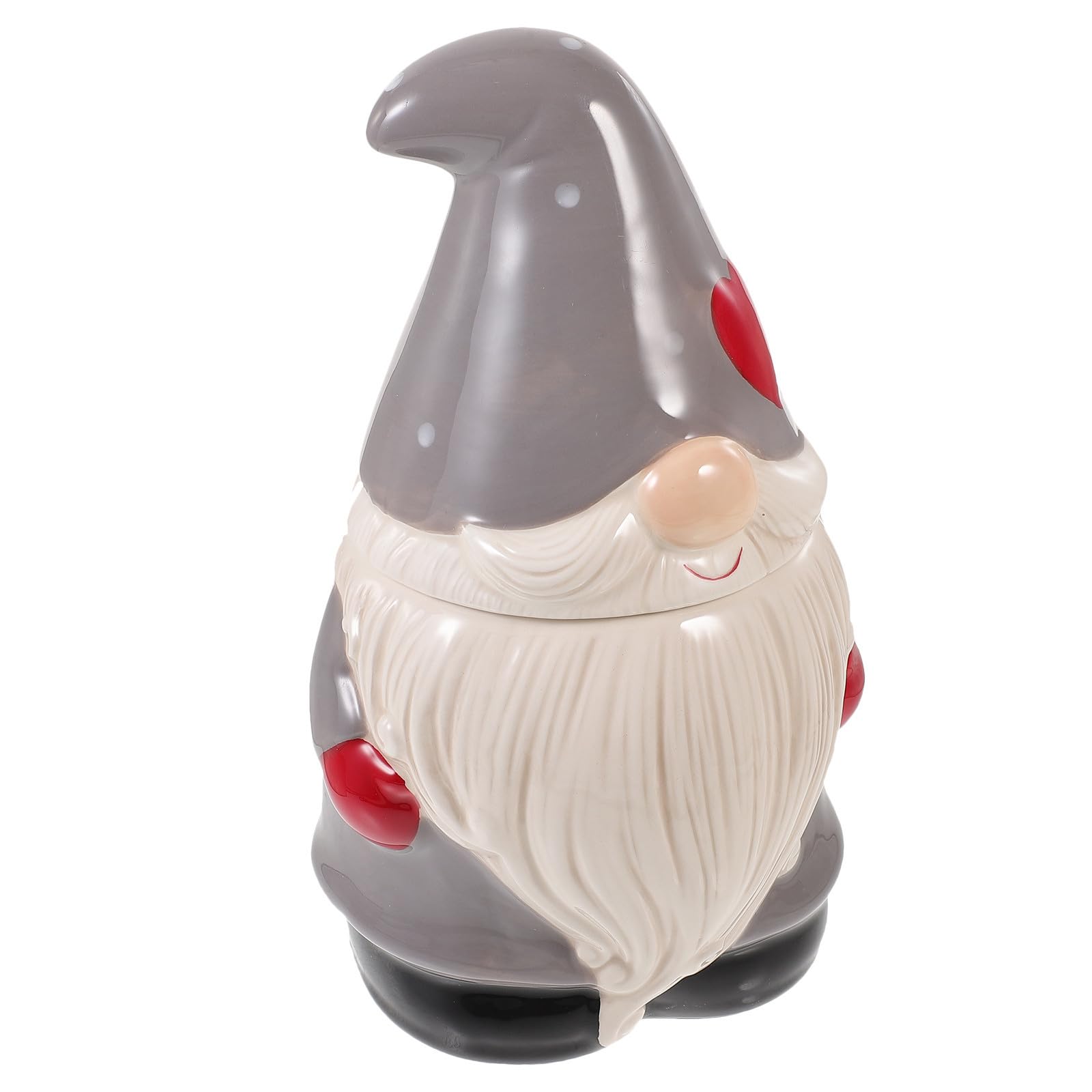 TOYANDONA Natalizio Barattolo in Ceramica a Forma di Babbo Natale per Dolci