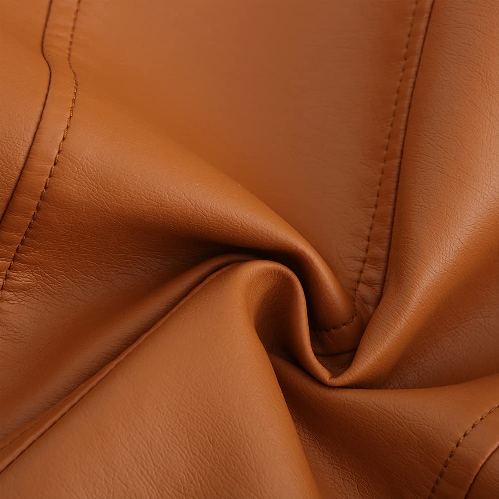 YFFUSHI Femme Blouson PU Biker Faux Leather Jacket Slim Fit Veste en Similicuir Elégante de Style Motard Zippé