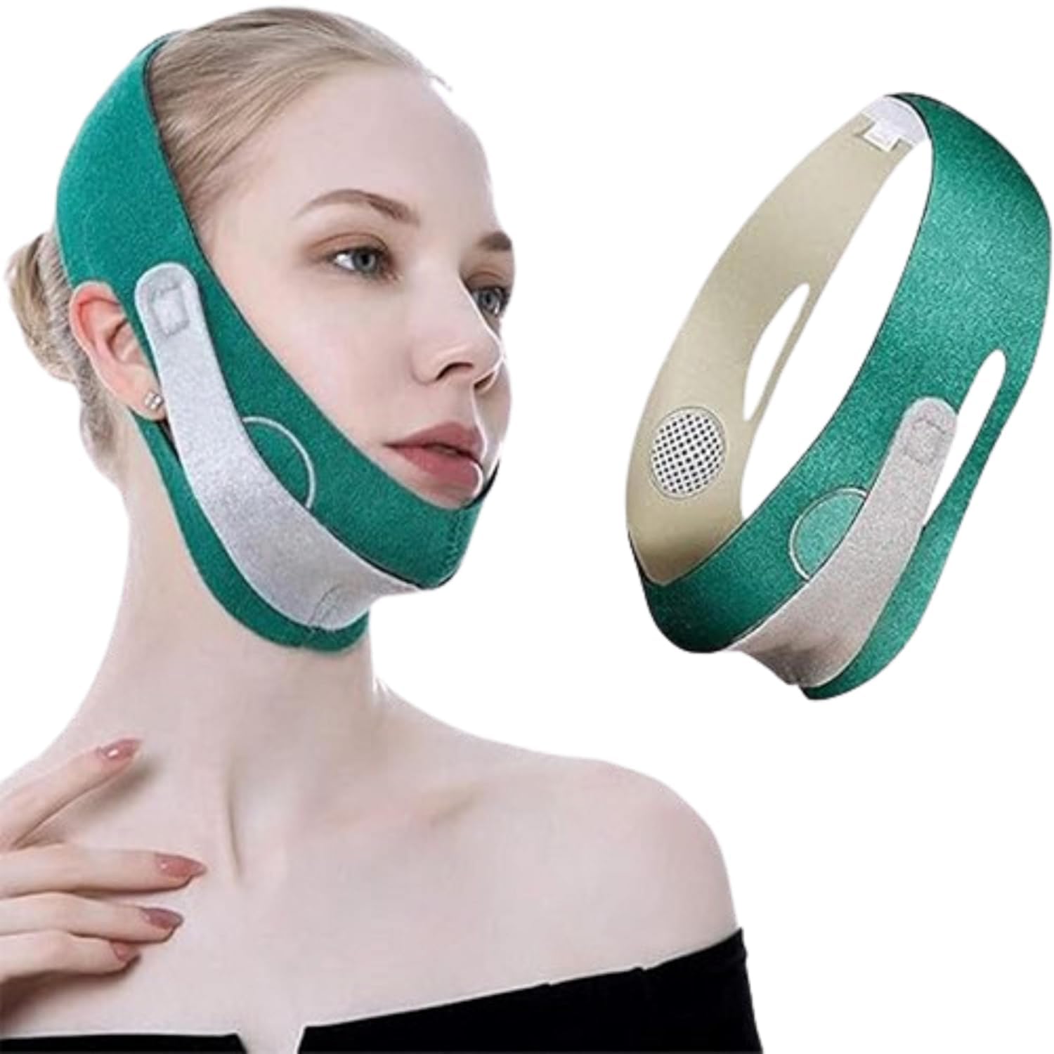 FORGEOG-Face-Slimming-Belt-V-Shape-Face-Masks-For-Double-Chin-Shaper-For-Men&Women-Double-Chin-V Line-Lifting-Reducer-Belt-V-Shaped-Breathable-Face-Mask-Anti-Wrinkle-Belt-Face-Mask-For-Contouring-Slimming-and-Firming-Face-Lift-Belts-V-Shaped-Band. (QZ-13)-picture-44