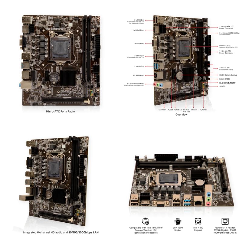 Image of Reliance RDU500 Ultra Mini Tower Desktop CPU Black Windows 11 Pro (Eval) (CORE I5-8TH GEN / 8GB RAM / 512 GB SSD)