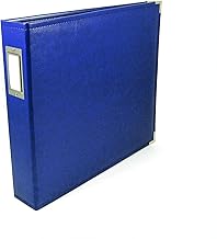 We R Memory Keepers 12x12 Photo Album Cobalt, Protect Memories and Photos, Soft, Acid-free Faux Leather, Classy Decorative Spine Label, Snag-free Rings, Includes 5 Page Protectors, Scrapbooking