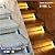 VOLISUN Solar Stair Lights 6 Pack, Solar Step Lights Outdoor Waterproof IP67, LED Outdoor Step Lights, Solar Outdoor Lights Decor for Garden Stair, Deck, Front Step, Front Porch and Patio (Warm White)