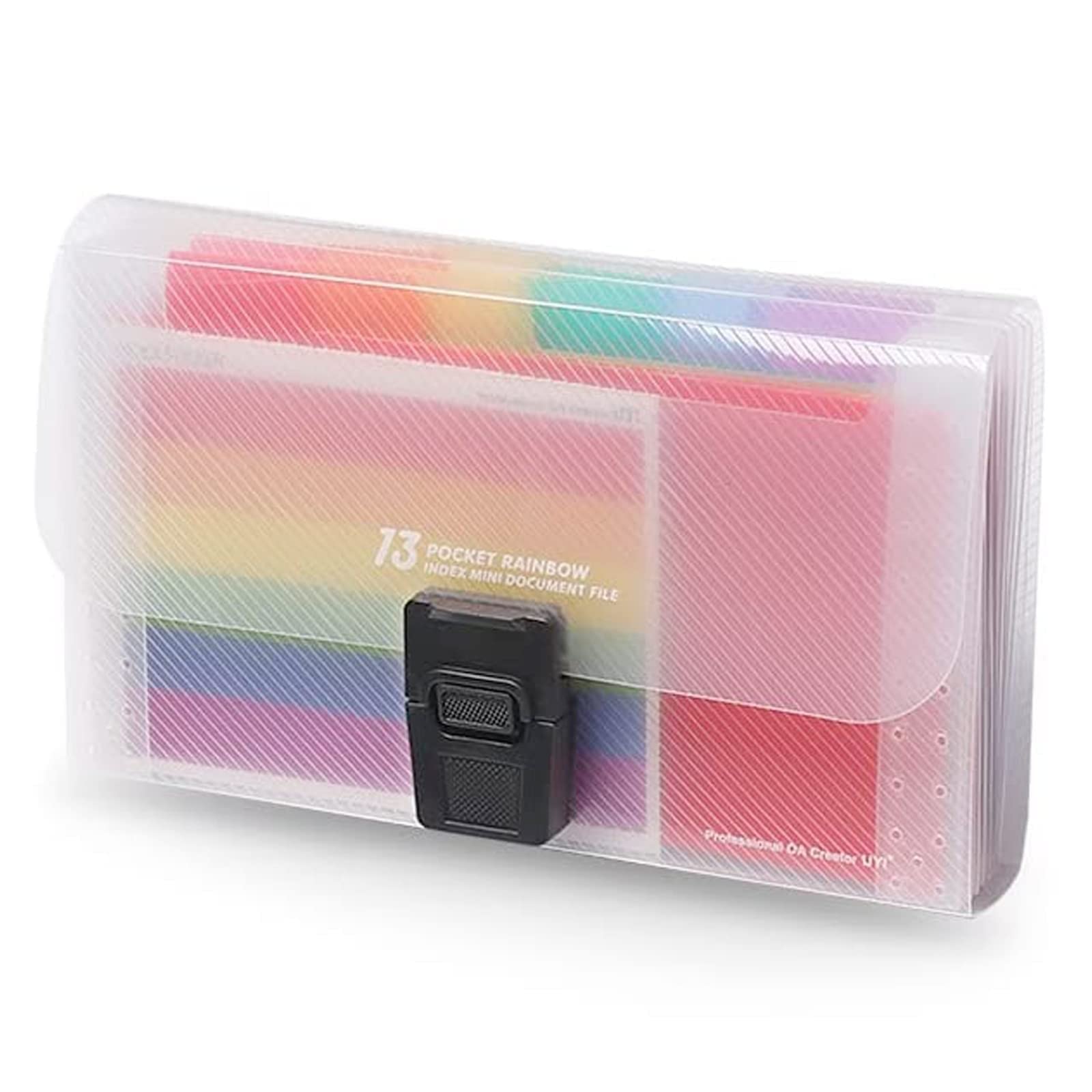 Uitschuifbare sorteermap 4 stuks A6 formaat klein draagbaar 13 hoesjes document organizer meerkleurig accordeon map documentenmap portemonnee uitbreiden bestandsmap