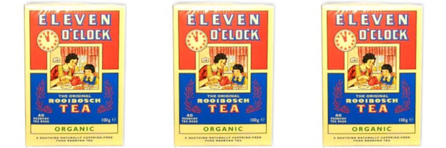 (3 PACK) - Eleven O'clock - Org Rooibosch Tea | 40 Bag | 3 PACK BUNDLE
