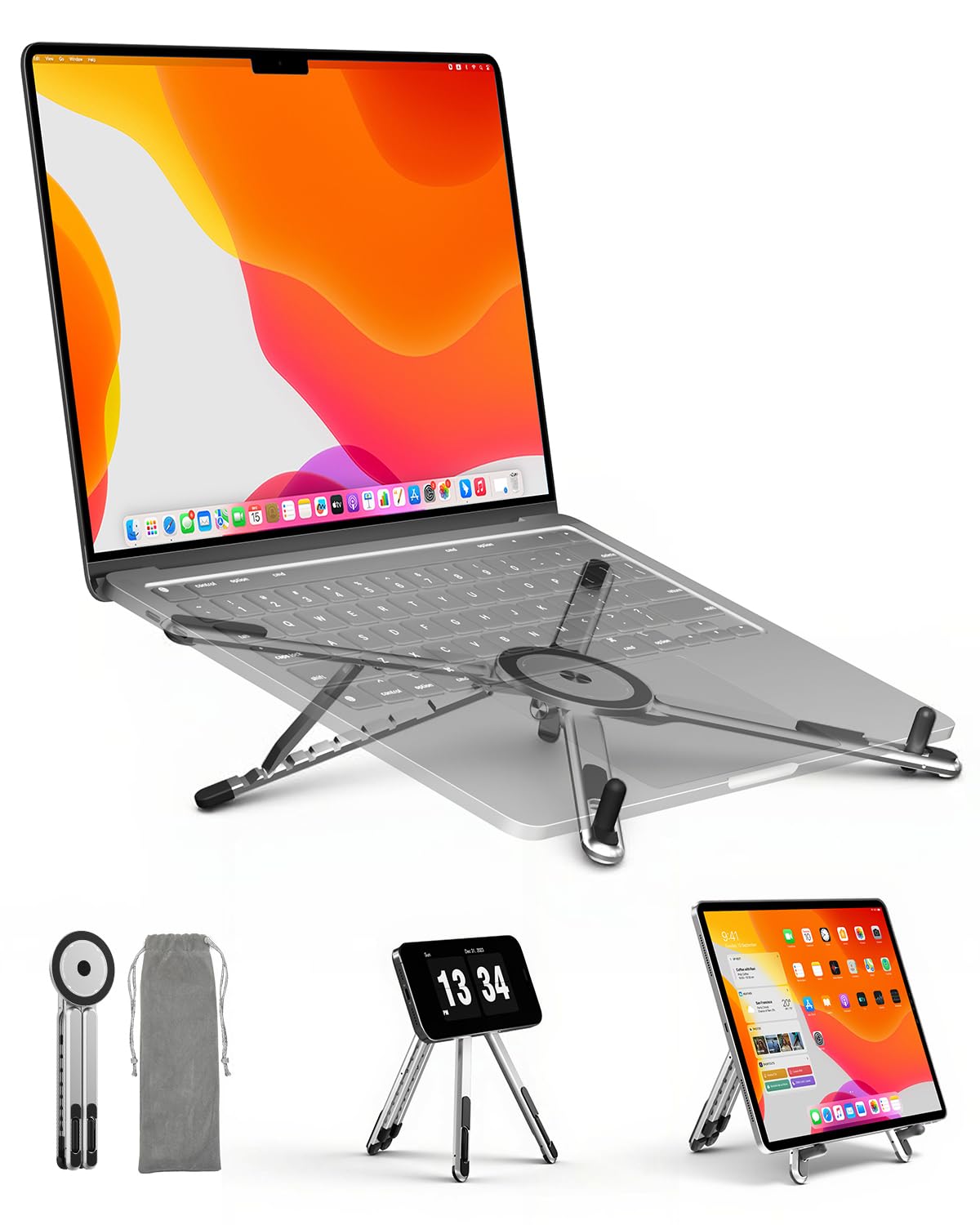 Amazon.co.jp: Viozon ノートパソコンスタンド コンパクト 3WAY スマホ