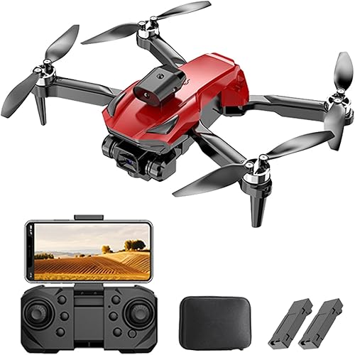 GoolRC Mini dron de control remoto, mini dron plegable con cámara dual 4K, cuadricóptero sin cabeza, motor sin escobillas, evitación de obstáculos,