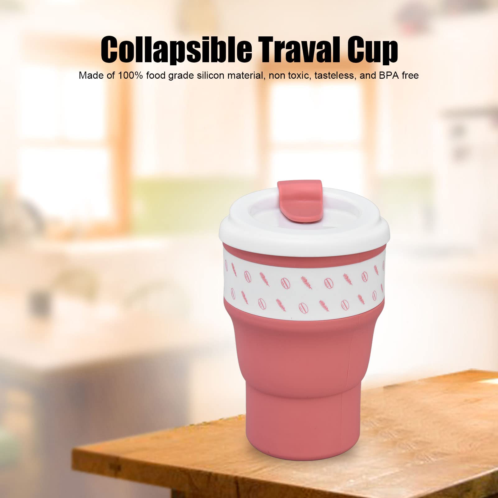 ZORILO Lustige Tasse Kaffeetasse Geburtstag Weihnachten Geschenk Faltbare Kaffeetasse Faltbare Reisebecher Wiederverwendbar für Camping