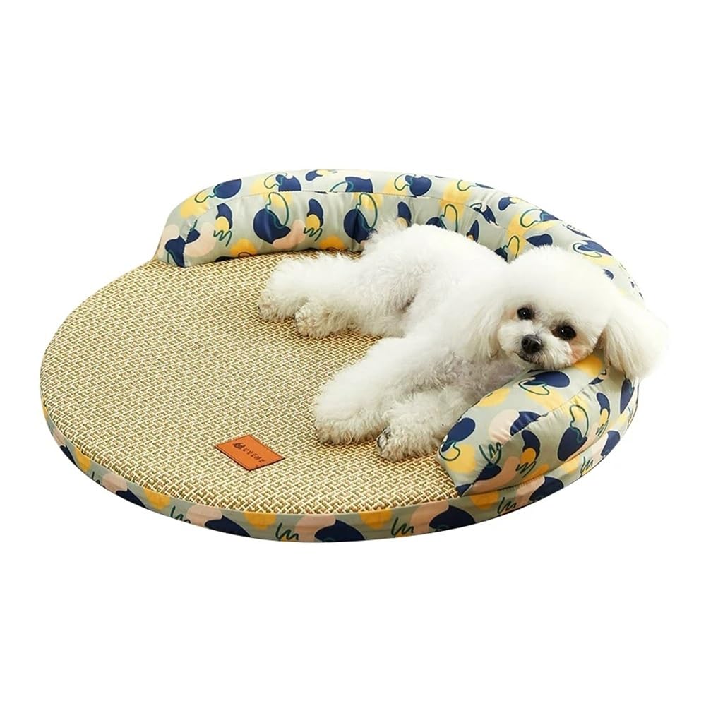 UYFRD Cama de verano para perros pequeños y medianos, transpirable, refrescante, lavable, cama para cachorros, suministros para mascotas (60 cm)