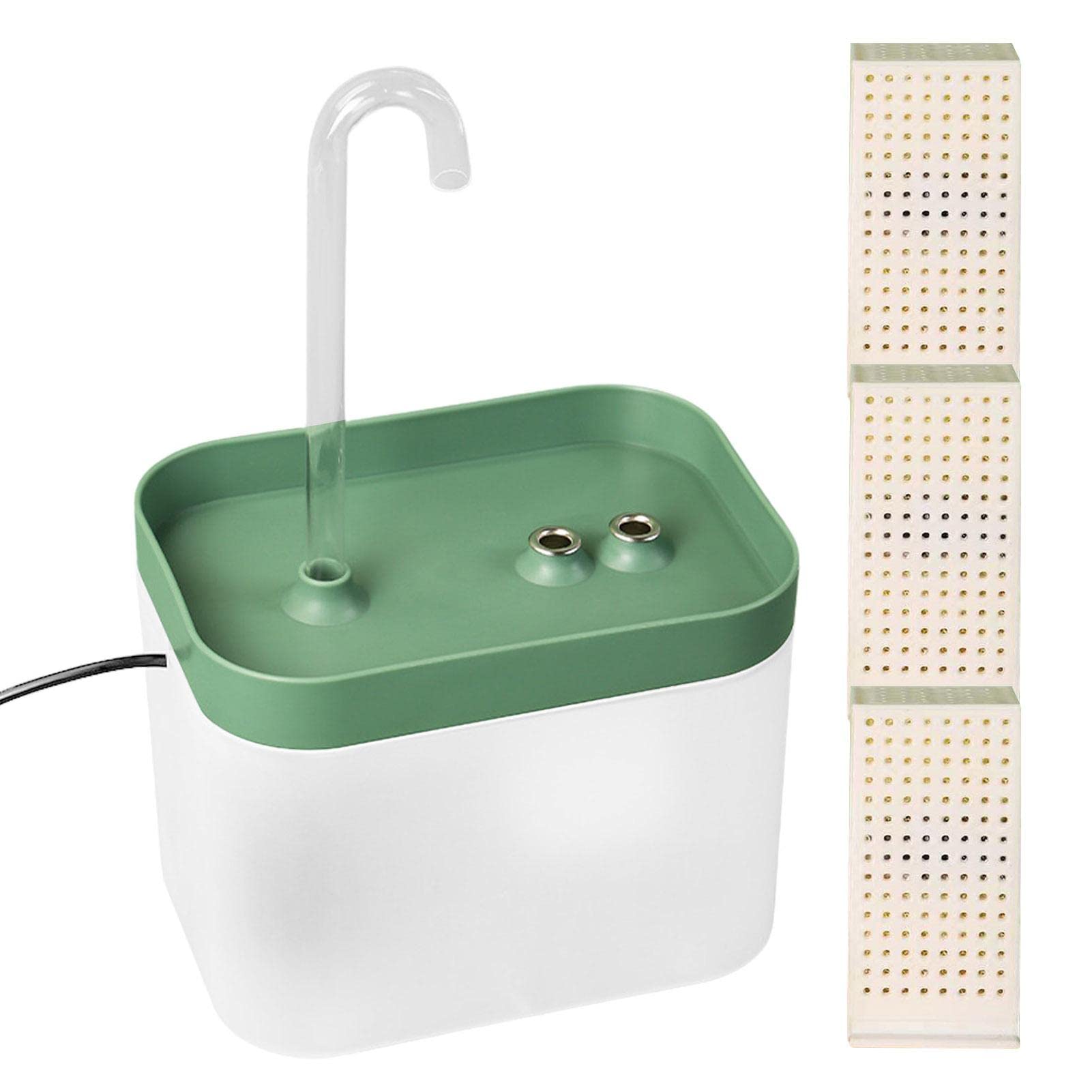 Keptfeet Dispensador Automático de Agua para Gatos y Perros - Silencioso, 51 oz y 1,5 L, Diseño de Pecera