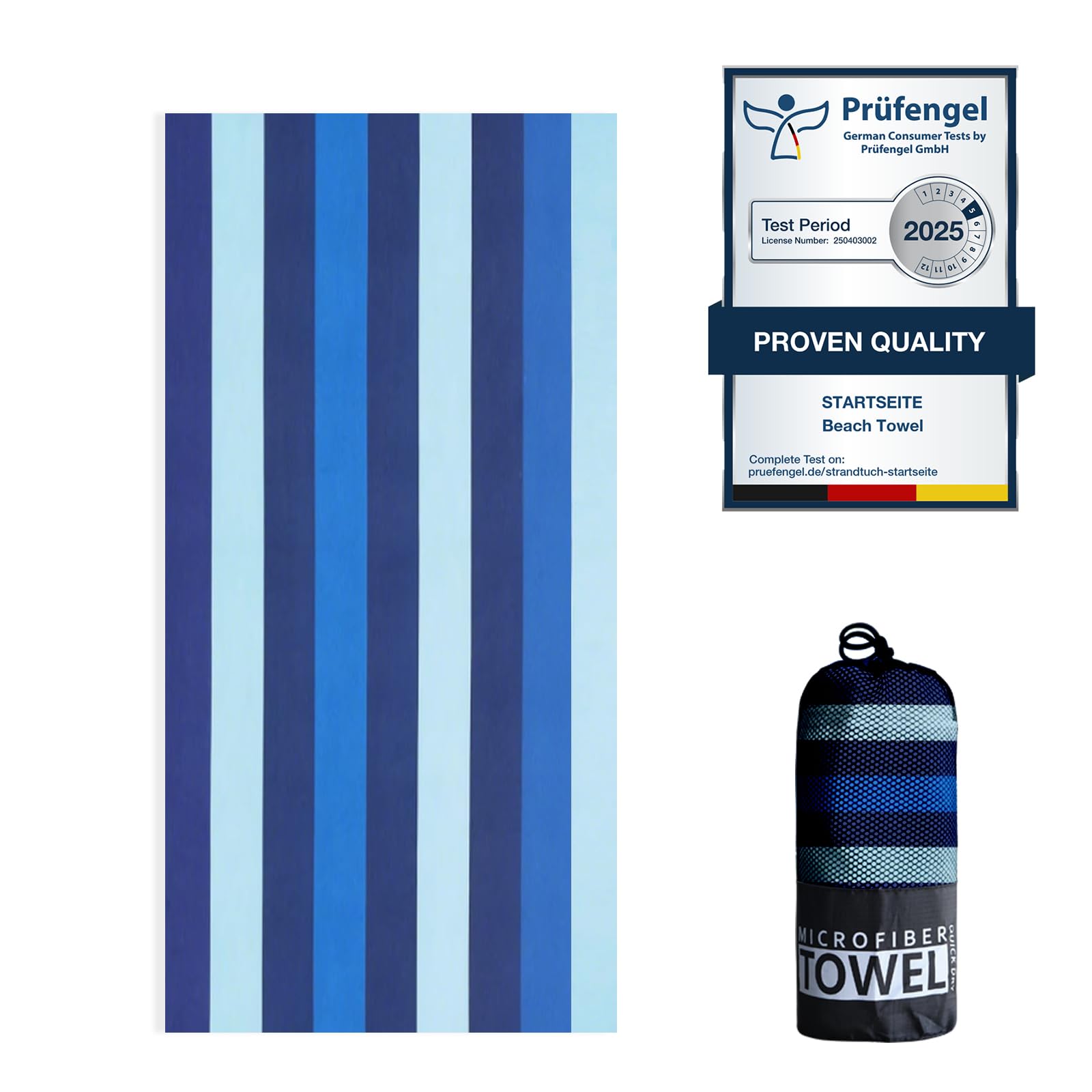 Startseite 200 x 90 cm Microfibre Towel, Large Size Quick Drying Microfibre Beach Towels for adults Sand-Free