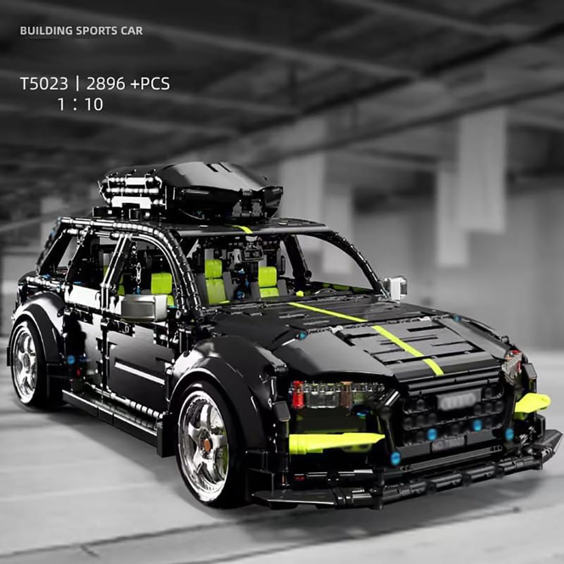 Juego de construcción de coches de carreras de tecnología para RS6 Avant, 2896 piezas, bloques de sujeción para coches deportivos, 1:10 MOC Carreras Coche Juguetes Juego de construcción