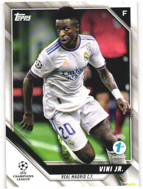 VINICIUS JUNIOR Vini Jr. 2021-22 Topps UEFA Champions League 1st Edition #70 Soccer Card Real Madrid CF Brazil